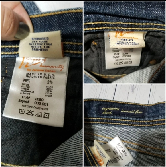 CITIZENS OF HUMANITY Low Waisted Flaired Jeans - Picture 7 of 8